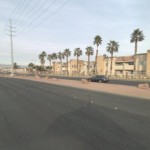Apartments across street