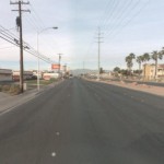 Facing north